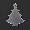 Christmas Tree Acrylic Transparent Pendant Decorations HJEW-F013-01-1