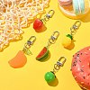 Fruit Resin Pendant Decoration HJEW-TA00025-2