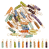 36Pcs 12 Styles Natural Mixed Gemstone Pendants PALLOY-AB00130-1