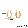 Fashionable Stainless Steel Hoop Earrings FX3254-2-1