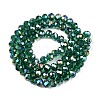 Electroplate Glass Beads Strands EGLA-A044-T6mm-B18-3