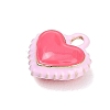 Two-Tone Alloy Enamel Pendants AL-CBA5AB7-03C-2
