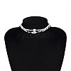 Bohemian Ethnic Style Natural Shell & Glass Seed Beaded Double Layer Choker Necklaces FS-WG063D6-01-4