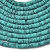 Dyed Synthetic Turquoise Beads Strands G-Z089-A04-O-5