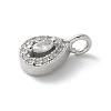 Brass Micro Pave Cubic Zirconia Pendants KK-P292-06P-2