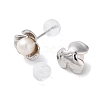 Natural Pearl Stud Earrings for Women EJEW-C083-07E-P-2