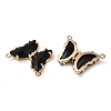 Brass Pave Faceted Glass Connector Charms FIND-Z020-03A-2
