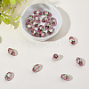 20Pcs Handmade Foil Glass Lampwork Beads LAMP-PA0001-63B-7