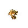 Alloy Enamel Cuff Open Rings WG630D7-01-5