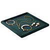 Square Wood Covered with Velvet Jewelry Display Trays ODIS-WH0329-41A-1