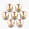 Alloy Enamel Beads ENAM-S122-029T-RS-1