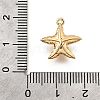 Brass Pave Clear Cubic Zirconia Charms KK-C096-14B-G-3
