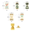 5Pcs 5 Style Alloy Enamel Brooches JEWB-LS0001-20-2