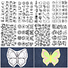 CRASPIRE 2 Sets 2 Style Non-Woven Embroidery Aid Drawing Sketch DIY-CP0009-94-1