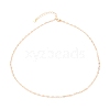Brass Dapped Cable Chain Necklaces NJEW-JN03160-2
