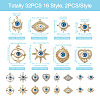 32Pcs 16 Style Alloy Enamel Pendants ENAM-TA0001-35-4