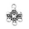 Tibetan Style Alloy Pendants for Halloween PALLOY-O002-08AS-1