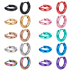 ANATTASOUL 20Pcs 10 Colors 304 Stainless Steel Huggie Hoop Earrings for Women EJEW-AN0003-84-1