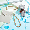 AHADEMAKER 2Pcs 2 Style Iron Wheat Chain Bag Wristlet Straps FIND-GA0002-37-5