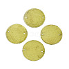 Spray Painted Natural Capiz Shell Disc Links Connector Charms SSHEL-T017-32C-1