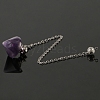 Natural Amethyst Pointed Dowsing Pendulums PW-WG491EC-09-1