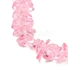 Transparent Glass Beads Strands GLAA-P060-01C-17-3