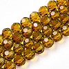 Baking Paint Transparent Glass Beads X1-DGLA-A035-T8mm-A05-1