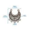Tibetan Style Alloy Chandelier Components Links PALLOY-TA0001-21AS-7