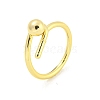 Round Brass Finger Rings RJEW-G309-03G-1