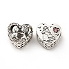 Rack Plating Alloy Rhinestone European Beads PALLOY-P289-31AS-01-2