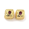 Brass Micro Pave Cubic Zirconia Beads KK-G490-18G-02-1