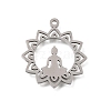 Buddhist 304 Stainless Steel Pendants SA-CBA4CE0-06P-1