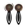 Alloy & Iron Bookmark Cabochon Settings PALLOY-N184-08AB-4