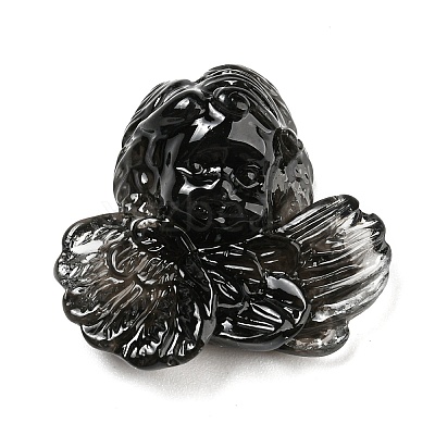 Black Theme Resin Cabochons RESI-Q219-01A-1