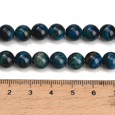 Grade AB Natural Tiger Eye Beads Strands X-G-F591-18-8mm-02-1