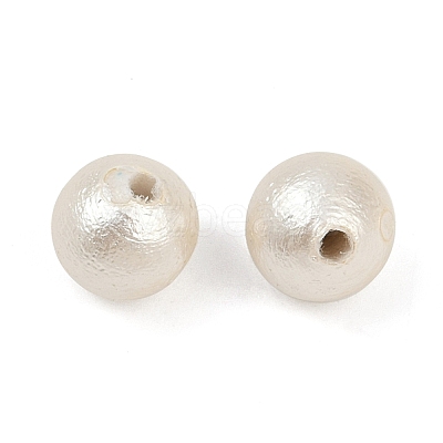 Compressed Cotton Pearl Beads WOVE-V001-A02-6mm-1