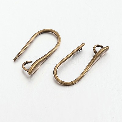 Brass Earring Hooks for Earring Designs KK-M142-02AB-RS-1