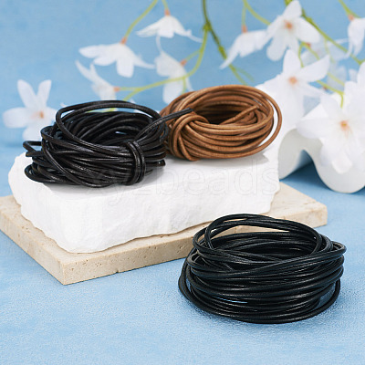 15Yards 3 Colors Cowhide Leather Cord WL-TA0001-02-1
