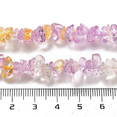 Transparent Crackle Glass Beads Strands GLAA-U004-01H-1