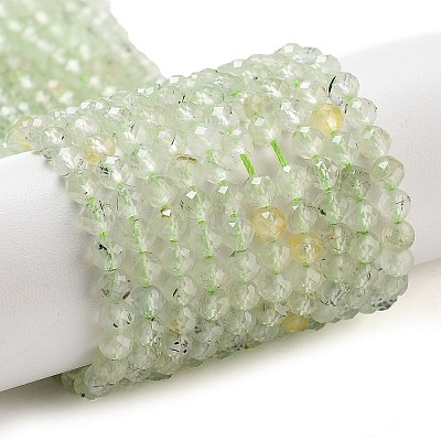 Natural Prehnite Beads Strands G-G161-A13-03-1