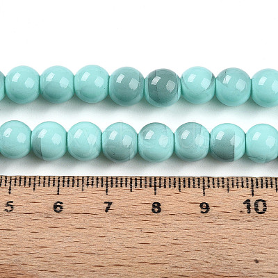 Baking Paint Glass Beads X1-DGLA-N013-8mm-04-1
