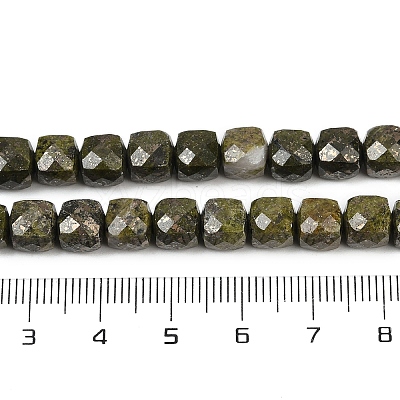 Natural Epidote with Pyrite Beads Strands G-H078-C41-6mm-1
