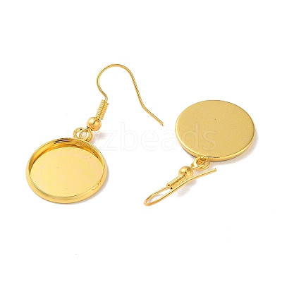 Rack Plating Iron Earring Hooks EJEW-D091-01D-G-1