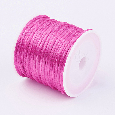 Nylon Satin Rattail Cords NWIR-L006-1mm-15-1