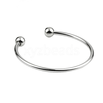 Brass European Style Bangle Making BJEW-WH0022-09P-1