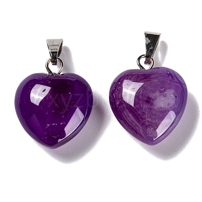 Natural Agate Pendants X-G-I311-A01-1