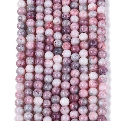 Ombre Effect Opaque Crackle Glass Beads Strands GLAA-Q106-01A-A10-1