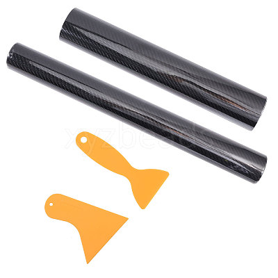 PVC Car Auto Fibre Sticker Vinyl Wrapping Film DIY-CA0006-80-1