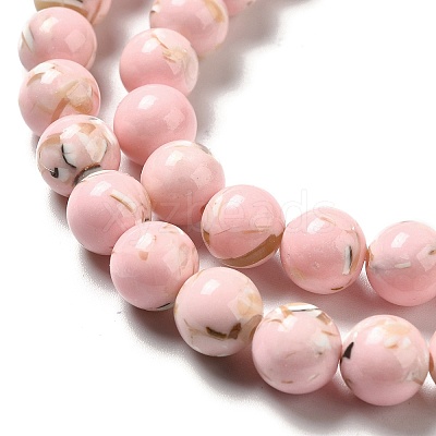 Synthetic Turquoise and Sea Shell Assembled Beads Strands X-G-D482-01C-06-1