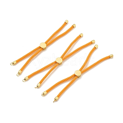 Half Finished Twisted Milan Rope Slider Bracelets FIND-G032-01G-02-1